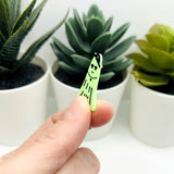 Fancy Female Glow in the Dark Ghost Charms, 28x23mm