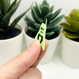 Fancy Male Glow in the Dark Ghost Charms, 30x25mm