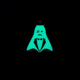 Fancy Male Glow in the Dark Ghost Charms, 30x25mm