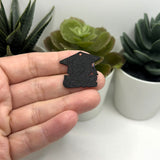 Purple and Black 2025 Graduation Cap Charms, 28x25mm