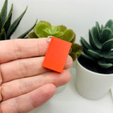 3D Red Book Charms, 27x18mm