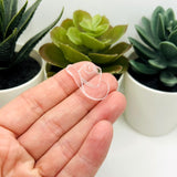 Clear Acrylic Cowboy Hat Charms, 17x27mm