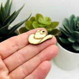 Wooden Cowboy Hat Charms, 17x27mm