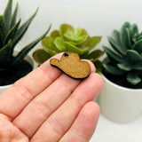 Leather Cowboy Hat Charms, 17x27mm