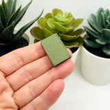 3D Dark Green Book Charms, 27x18mm