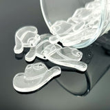 Clear Acrylic Cowboy Hat Charms, 17x27mm