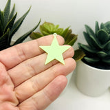 Smiling Star Glow in the Dark Charms, 30x31mm