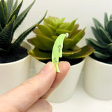 Smiling Crescent Moon Glow in the Dark Charms, 27x31mm