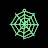 Glow in the Dark Spider Web Charms, 28x29mm