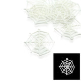 White Spider Web Charms, 28x29mm