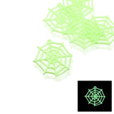 Glow in the Dark Spider Web Charms, 28x29mm