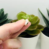 White Enamel Smiley Face Charms, 14x12mm