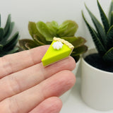 3D Key Lime Pie Charms, 25x19mm
