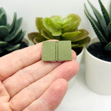 3D Dark Green Open Book Charms, 25x20mm