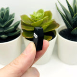 3D Black Halloween Coffin Charms, 14x28mm