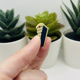 3D Lattice Blueberry Pie Charms, 25x19mm