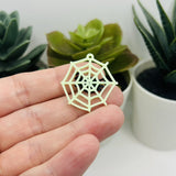 Glow Web Charms with Spider, 28x29m