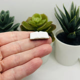 3D Dark Brown Open Book Charms, 25x20mm