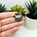 Black Web Charms with Glow Spider, 28x29m