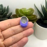 Purple and Gray Baseball Hat Charms, 15x22mm