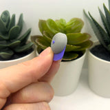 Purple and Gray Baseball Hat Charms, 15x22mm