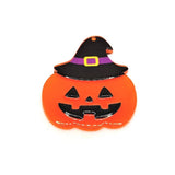 Halloween Jack O' Lantern in Black Witch Hat Pendant, 38x33mm