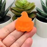 Halloween Jack O' Lantern in Black Witch Hat Pendant, 38x33mm