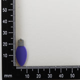 Purple Christmas Light Charm, 10x25mm