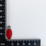 Red Christmas Light Charm, 10x25mm