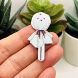 Halloween Ghost Lollipop Pendant, 45x21mm