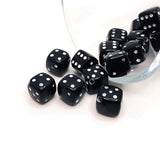 Black Dice Gambler 3D Beads, 9x9mm