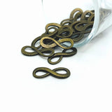 Bronze Infinity Connector Charms, 23x8mm