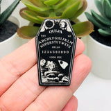 Black Ouija Coffin Charms
