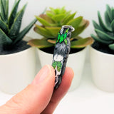 Punk St. Patrick's Day Skull Clover Charms, 38.5x20mm