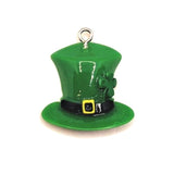 St. Patrick's Day Green Leprechaun Hat Pendant, 23x24mm