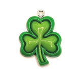 St. Patrick's Day Green Resin Four-Leaf Clover, 26x22mm