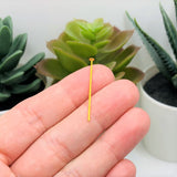 30mm, 21g, Gold Plated Head Pins