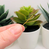 30mm, 21g, Gold Plated Head Pins