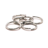 12mm, 17g, Antique Silver Plated Open Jump Rings