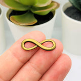 Bronze Infinity Connector Charms, 23x8mm