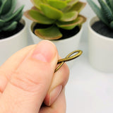 Bronze Infinity Connector Charms, 23x8mm