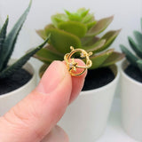 Gold Plated, Cubic Zirconia Celestial Connector Charms