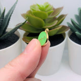 Light Green Enamel and Gold Zodiac/Astrology Charms, 15x12mm