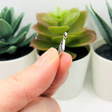 Silver Tribal Boho Ethnic Triangle Charms, 5x14mm