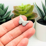 Pink and Black Butterfly Charms, 14x20mm