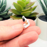 Sitting Astronaut Charms, 10x17mm