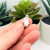 Sitting Astronaut Charms, 10x17mm