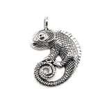 Large Chameleon Pendant Charms, 27x35mm