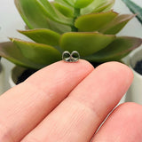 Stainless Steel Metal Butterfly Earring Back Stoppers, 6x4mm