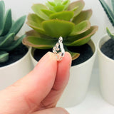 Silver Plated Cloud Charms, 15x14mm